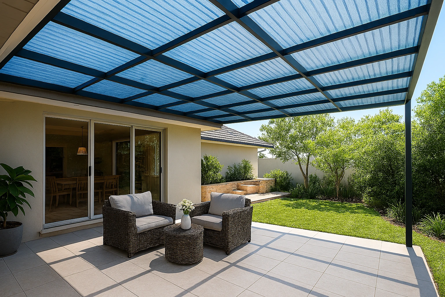 the front FRP roofing 2